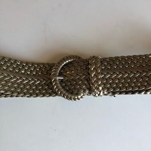 Woven gold belt